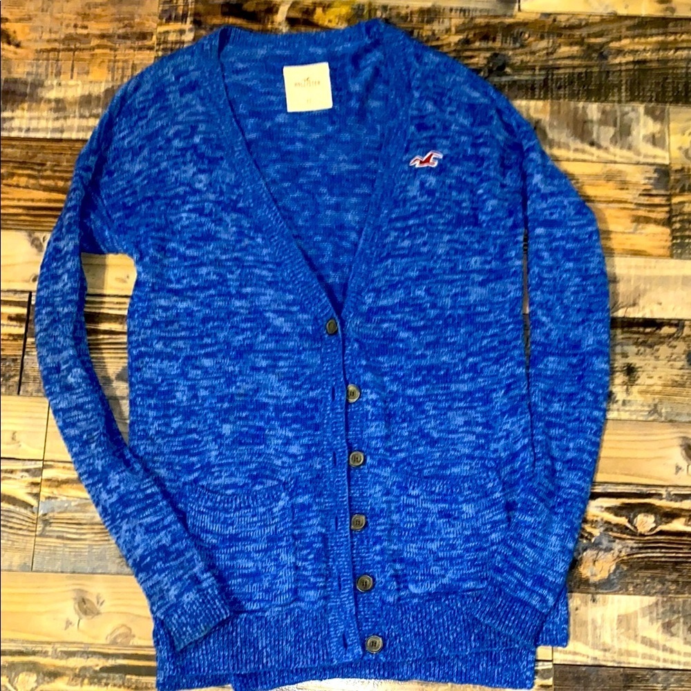 Hollister Blue Sweater Cardigan size XS